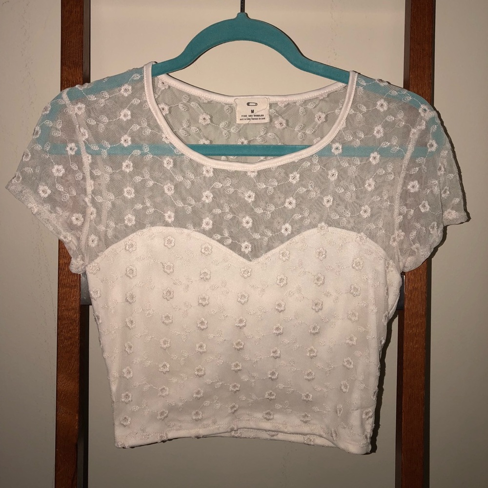 Urban Outfitters Pins and Needles Floral Crop Top